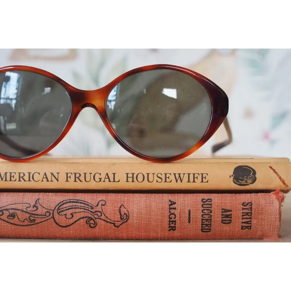 Vintage 1960s Mod Sunglasses Made in USA Multicolor Retro Midcentury NOS